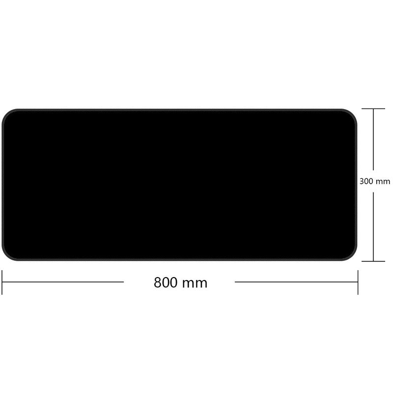 Qisan Large Gaming Mouse Pad Extended Size Mousepad for Computer Desktop PC Laptop 31.5"x11.8"x0.15" Keyboard Pad Desk Pad with Anti-Slip Rubber Base | Large Desk Mat for Keyboard and Mouse-Black - Image 2